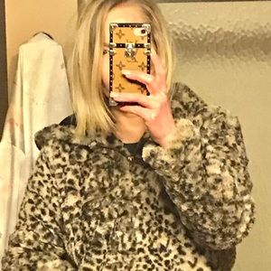 Cat and Jack faux fur coat